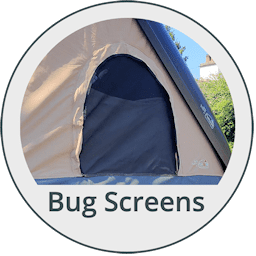 Bug screens over all entrances and windows