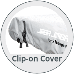 Flexible clip-on cover for the roof tent