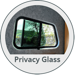 Privacy glass on both windows