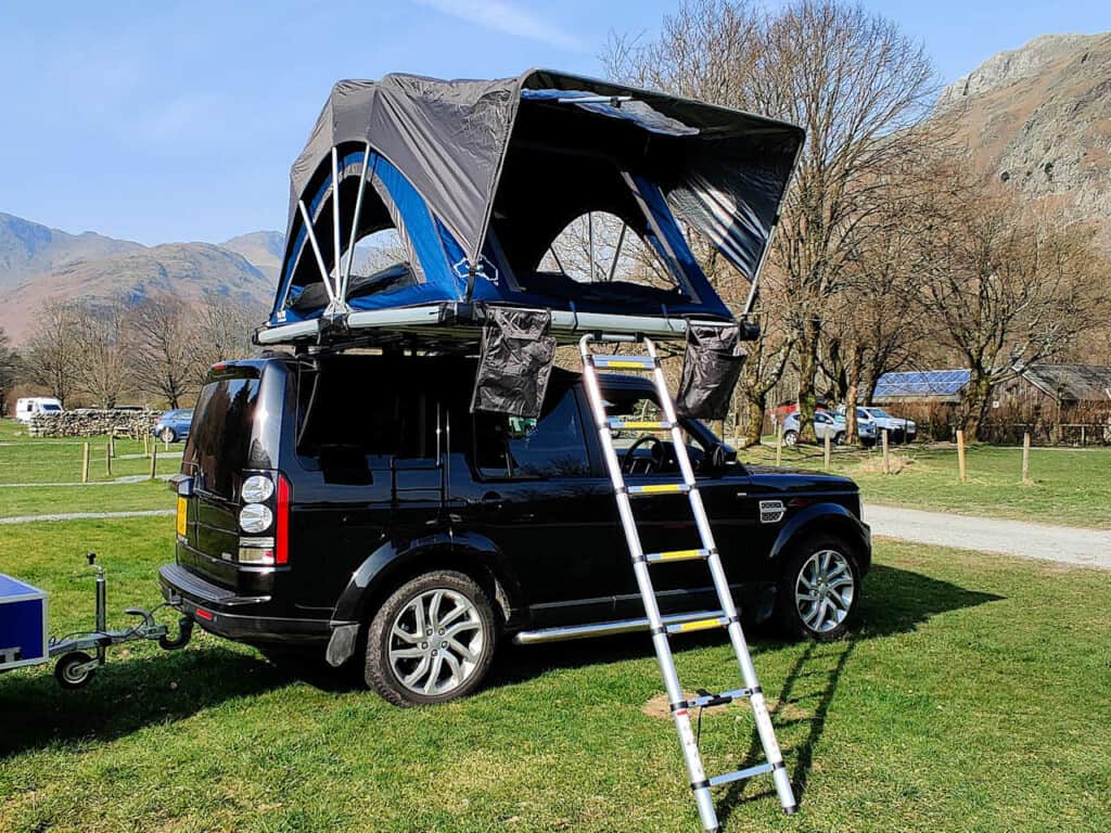 Front view of the Earhart rooftop tent